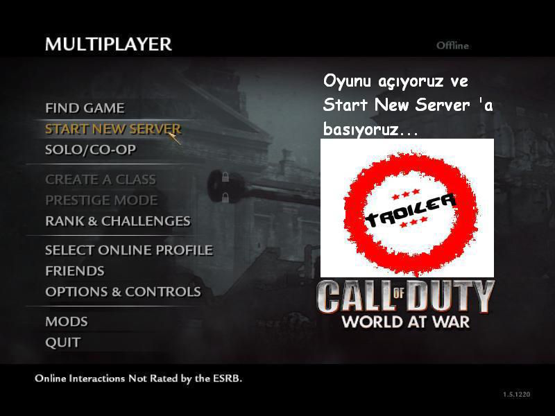 Call of Duty World At War Botlu Oynamak – Call of Duty 5 ... - 
